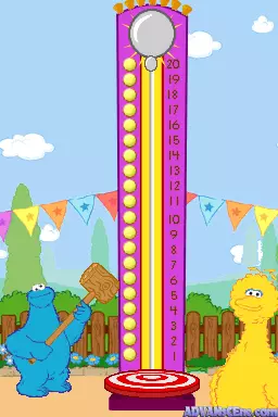 Image n° 3 - screenshots : Sesame Street - Cookie's Counting Carnival - The Videogame